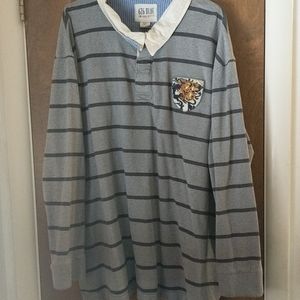 626 Blue long sleeve Mens shirt